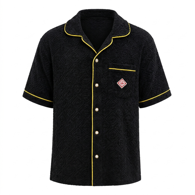 Casablanca Badstof Summer Set Black / Yellow — product image 2