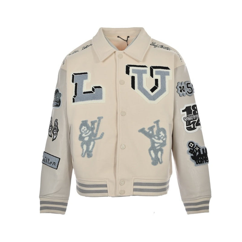 Louis Vuitton Multi-Patches Mixed Leather Varsity Blouson — product image 1