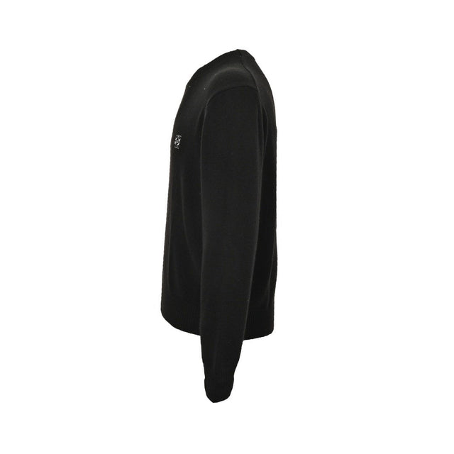 Loewe Anagram Logo Embroidered Wool Sweater In Black — product image 2