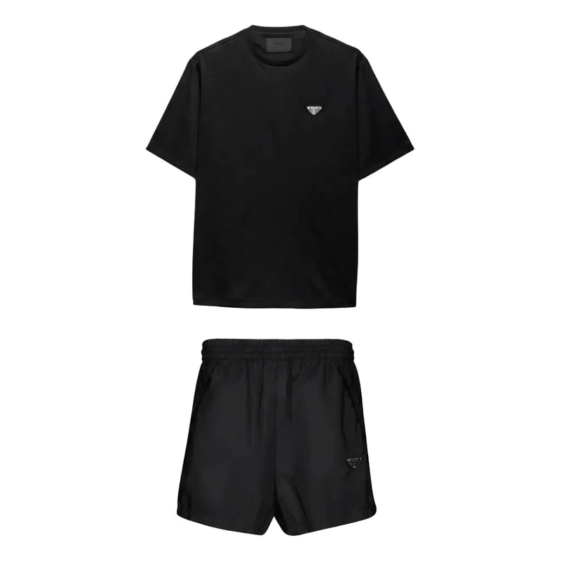 Prada Triangle Logo T-Shirt & Shorts Set — product image 1